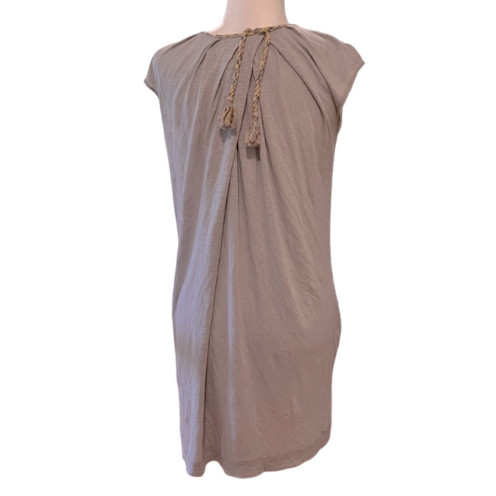 Missoni Gray Silver Cotton Knit Sleeveless Shift Dress S/M